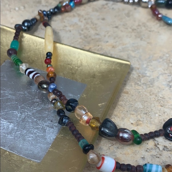 Handmade Beaded Layered Necklace - Picture 3 of 8